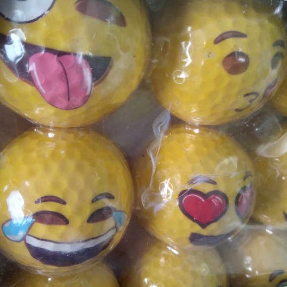 Emoji golf balls pack of 12 - see full description - Picture 7 of 13